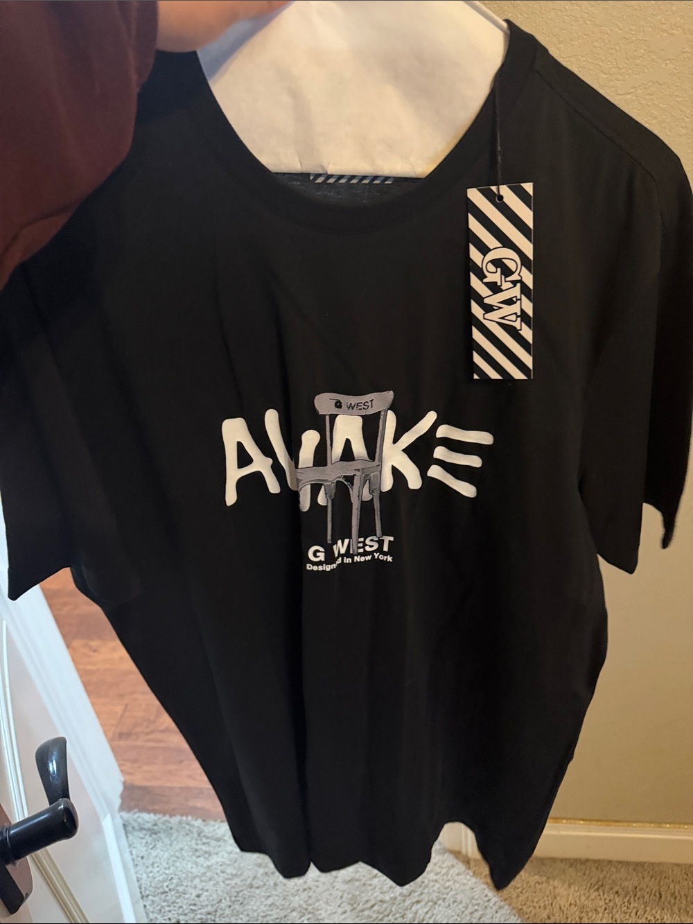 Awake Black Graphic Short Sleeve Tee